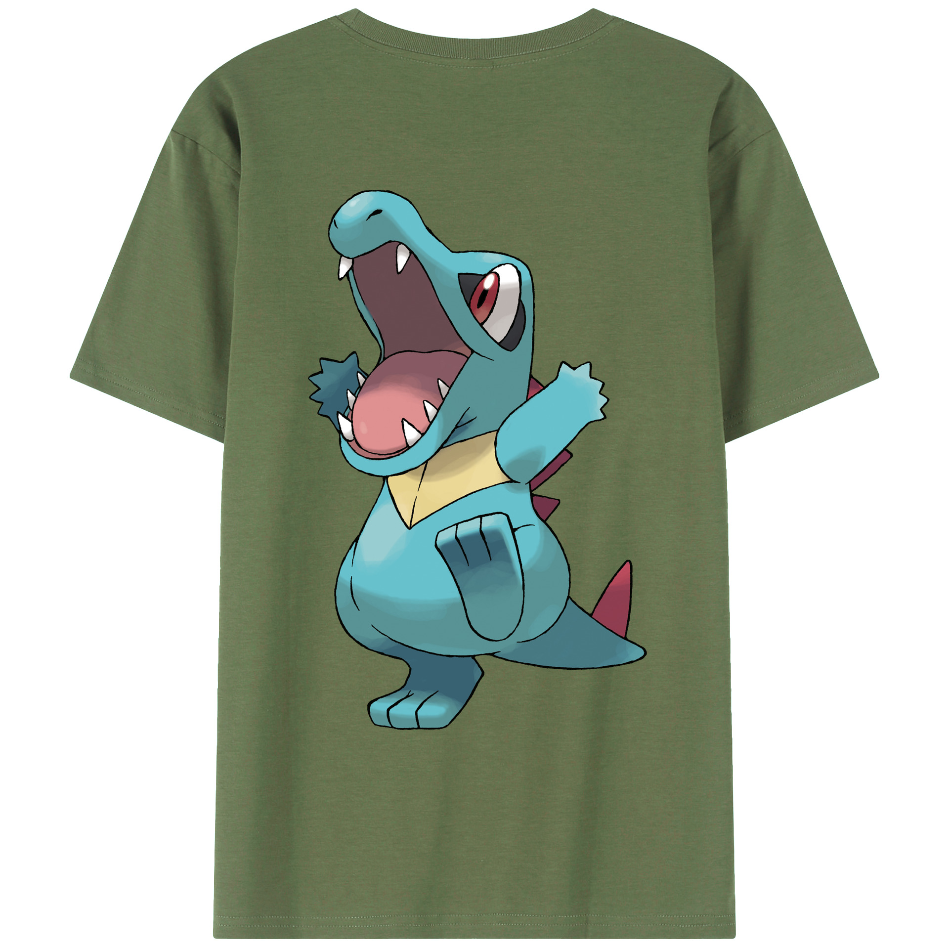 （画像用） ポケットモンスター Pokémon 綿100％ メンズ半袖Tシャツ（バックプリント） 通気性